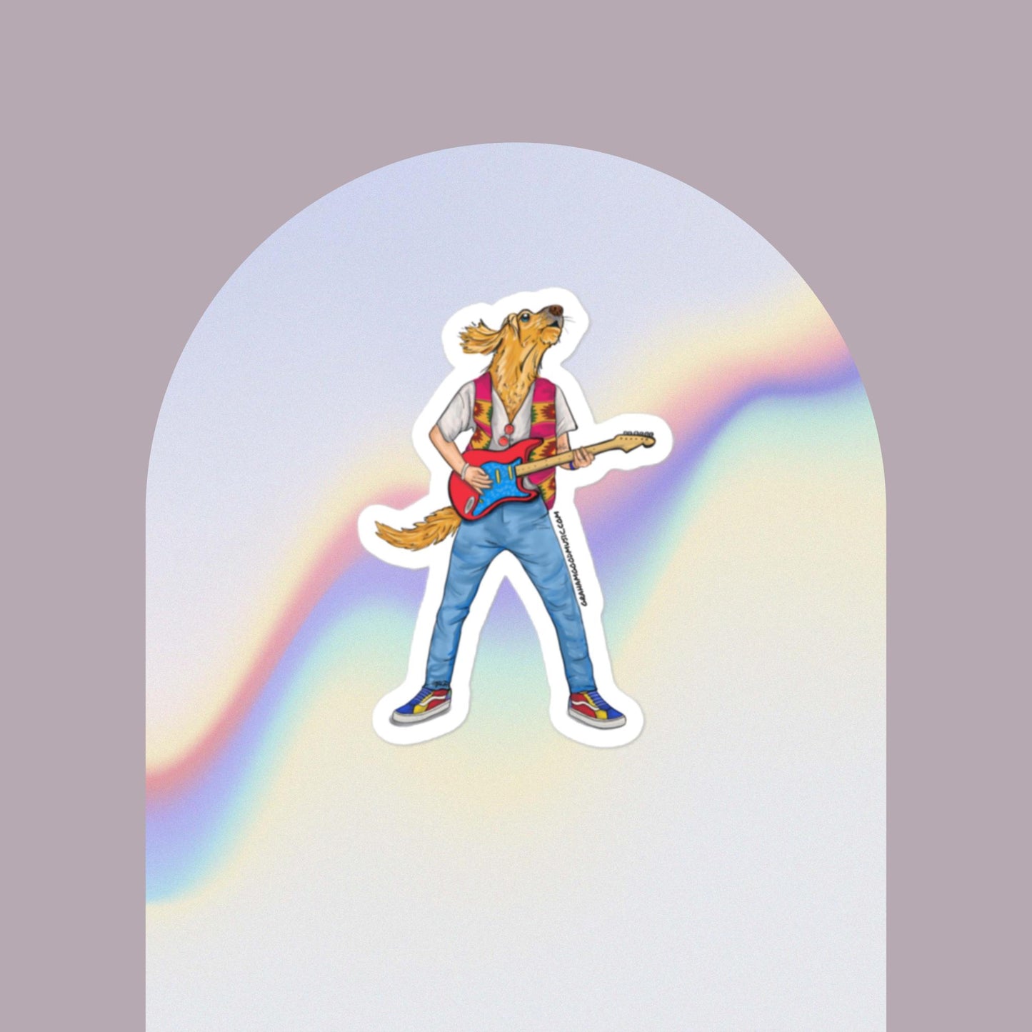 Graham Golden Retriever Sticker