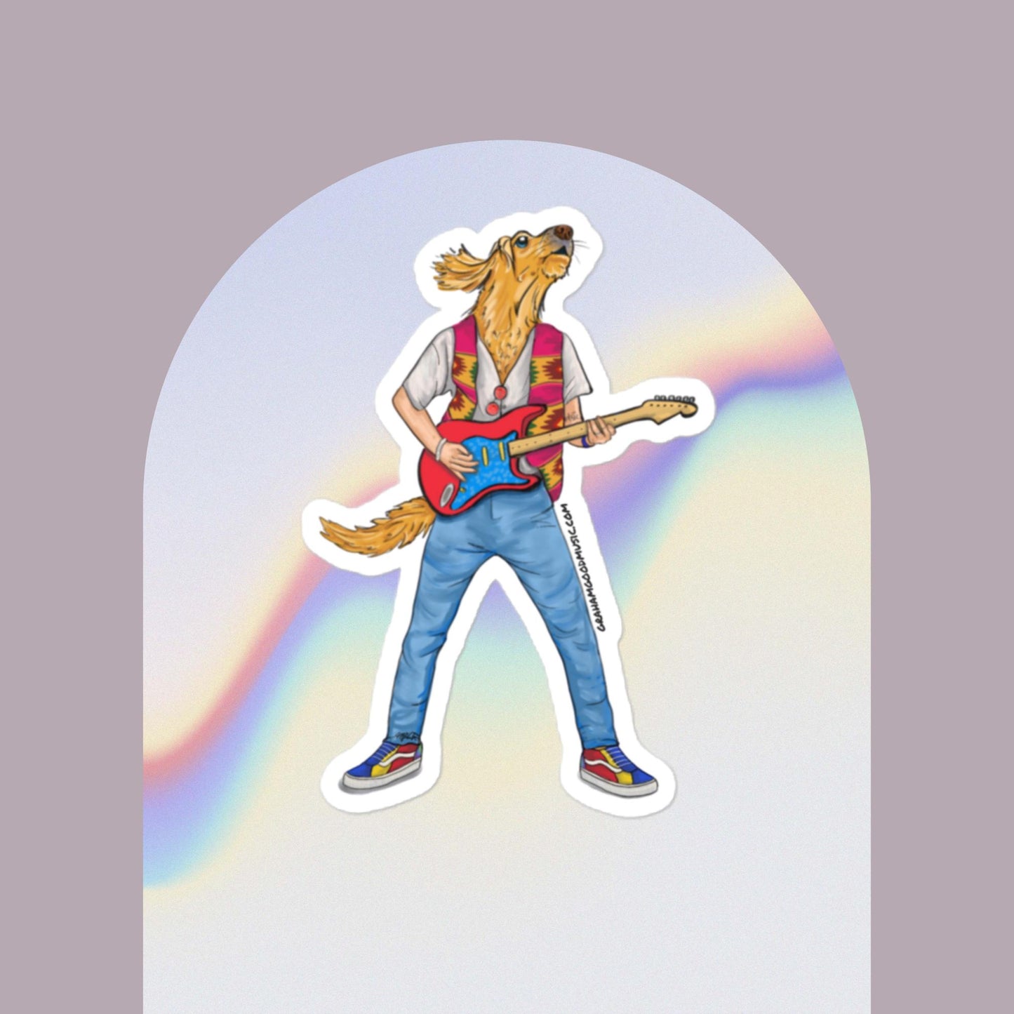 Graham Golden Retriever Sticker