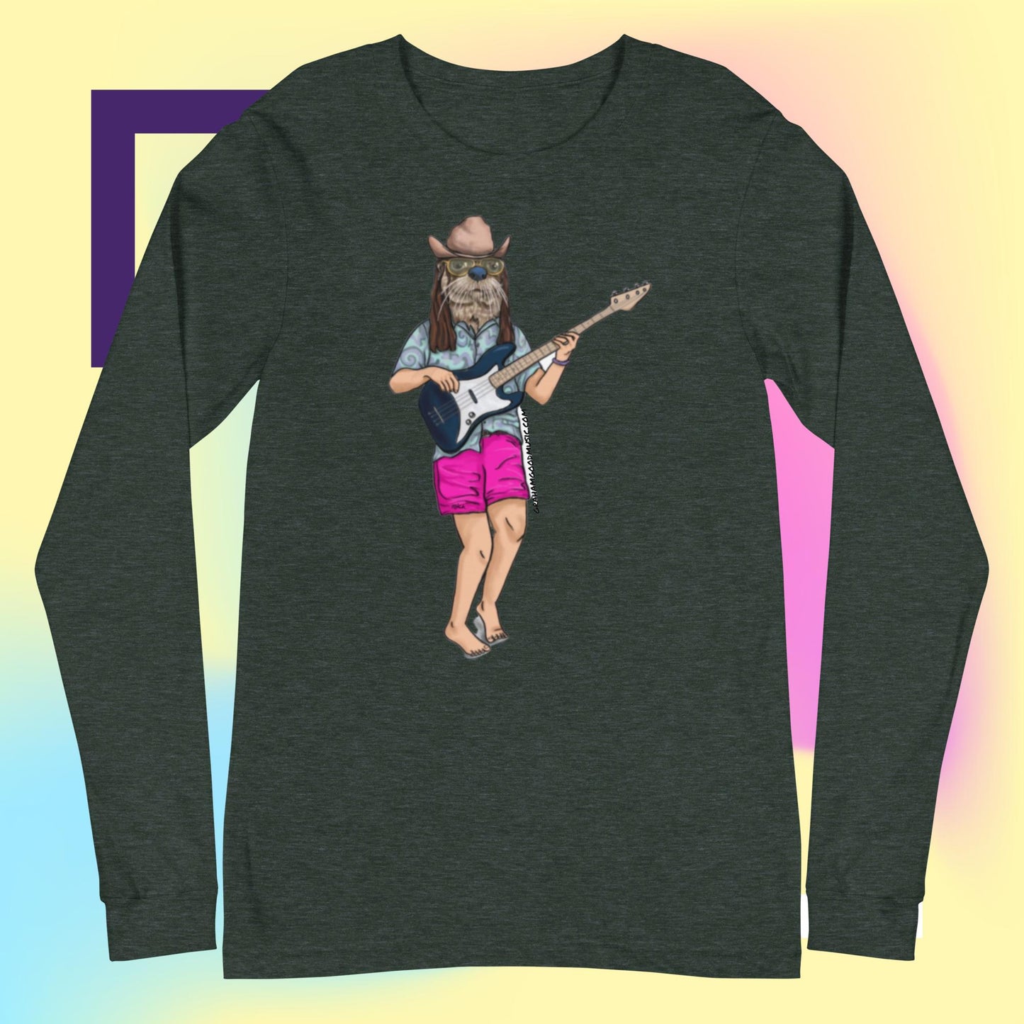 CAMERON COLLUMS OTTER BASS Unisex Long Sleeve Tee