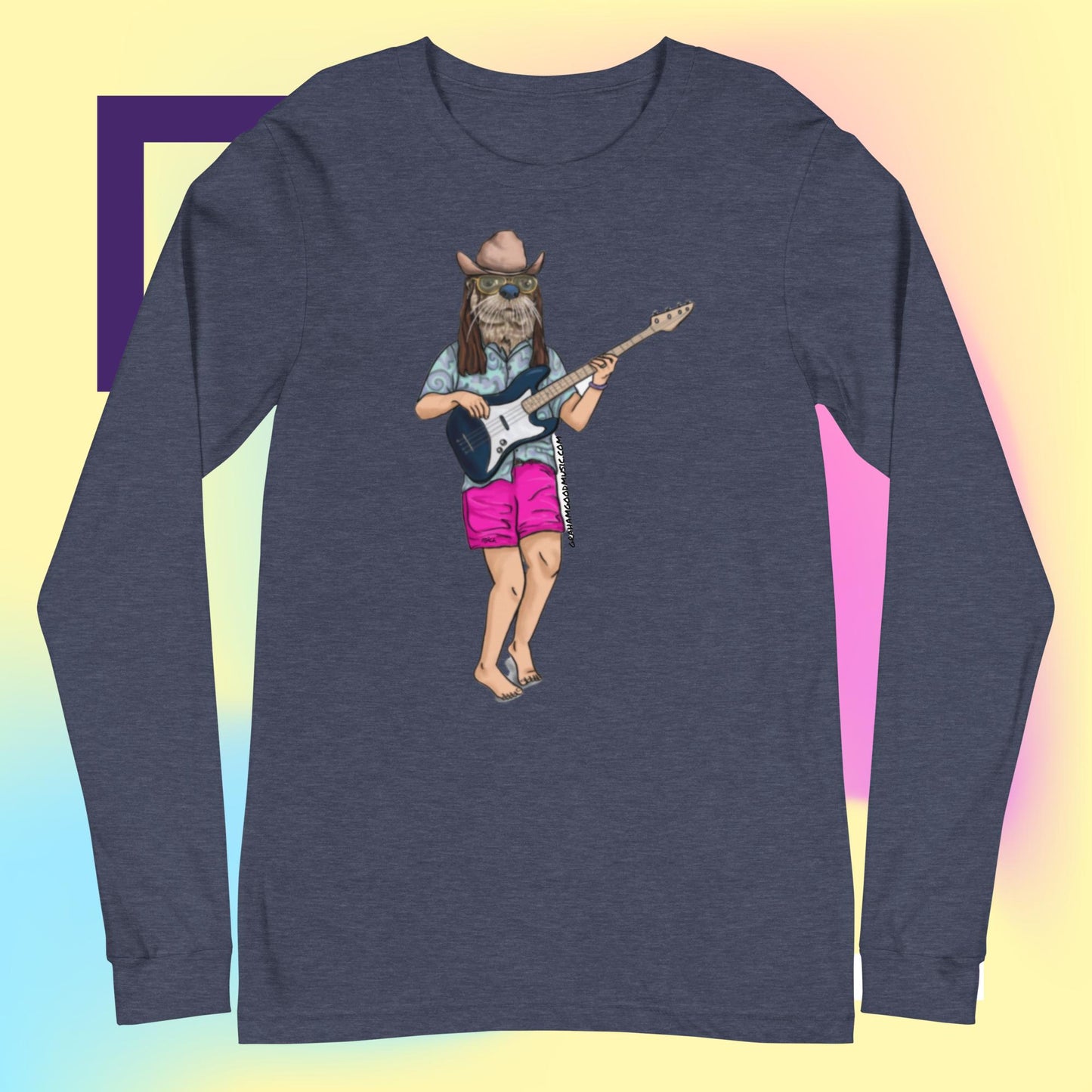 CAMERON COLLUMS OTTER BASS Unisex Long Sleeve Tee