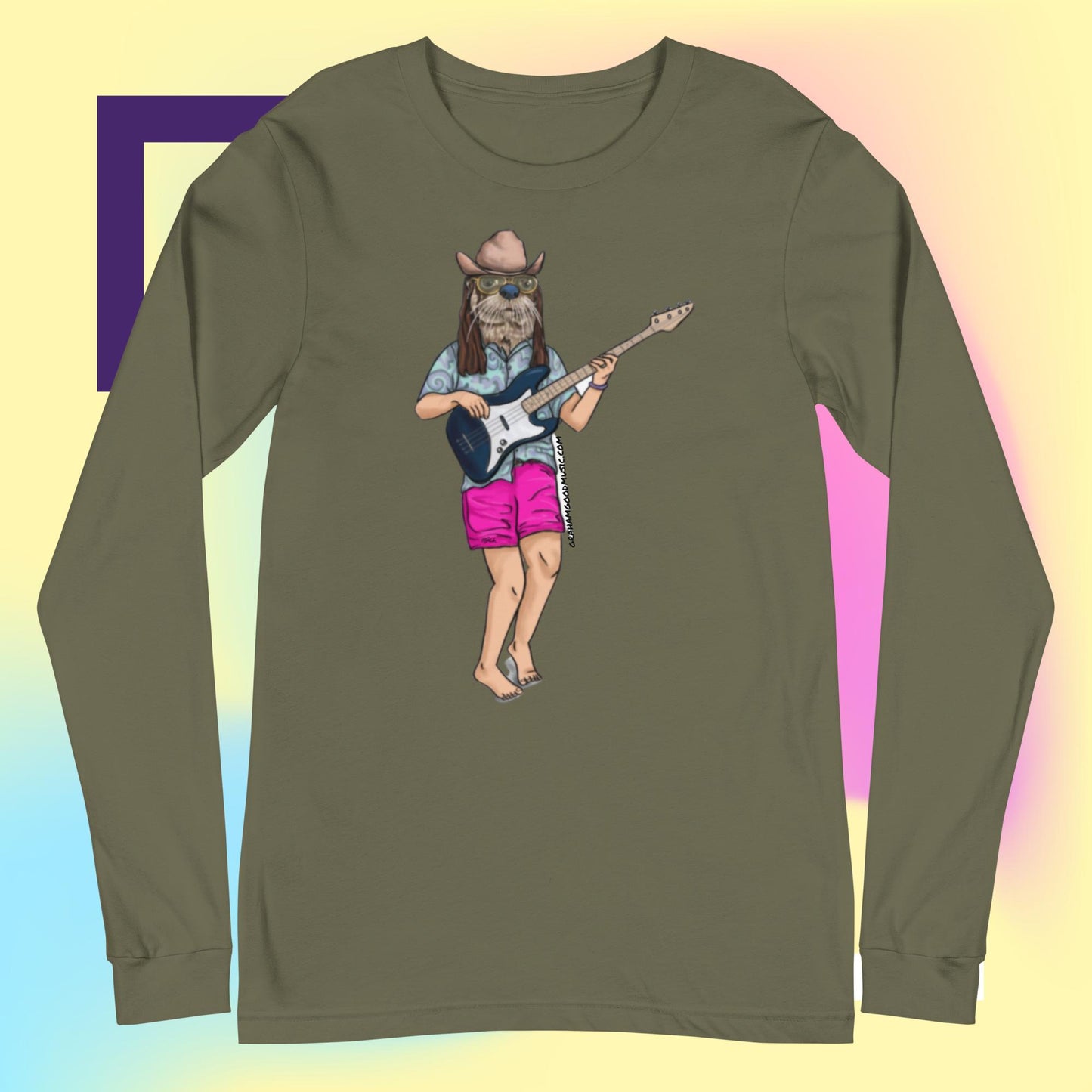 CAMERON COLLUMS OTTER BASS Unisex Long Sleeve Tee