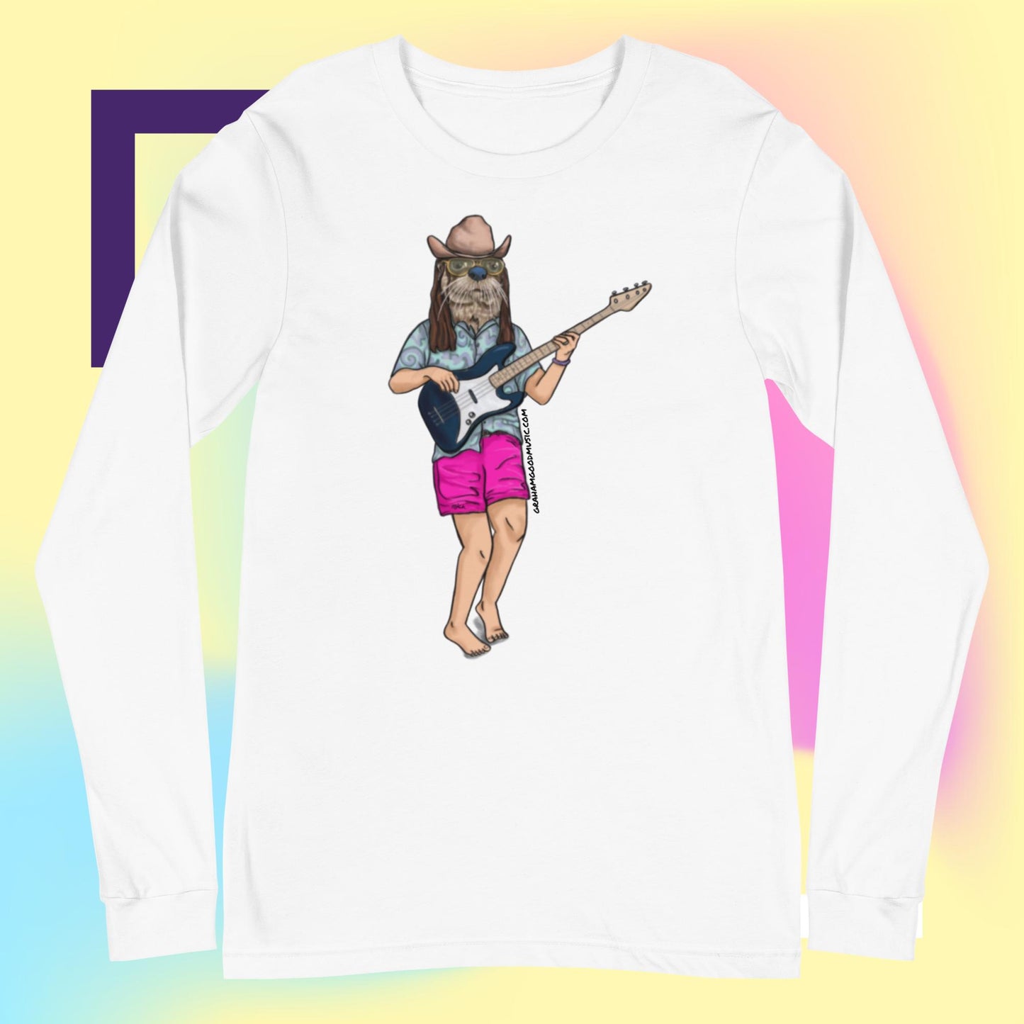 CAMERON COLLUMS OTTER BASS Unisex Long Sleeve Tee